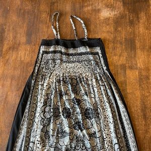 India boutique Black and white maxi dress.Flowy comfortable material.